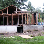The initial demo of the remodelling project