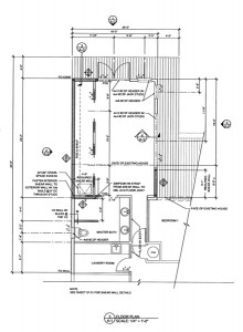 Floor plan for residential drafting remodel